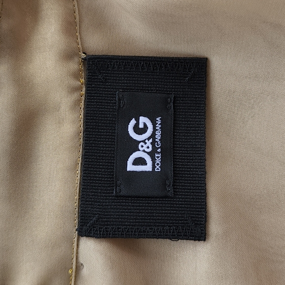 Dolce and Gabbana Gold Pintuck Blouse - Picture 9 of 11